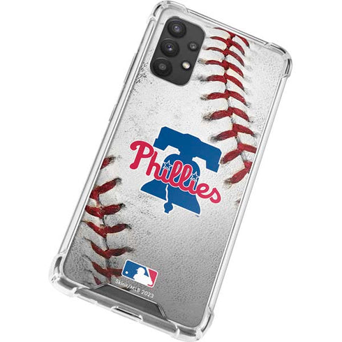 MLB Philadelphia Phillies Game Ball Galaxy A32 5G Clear Case