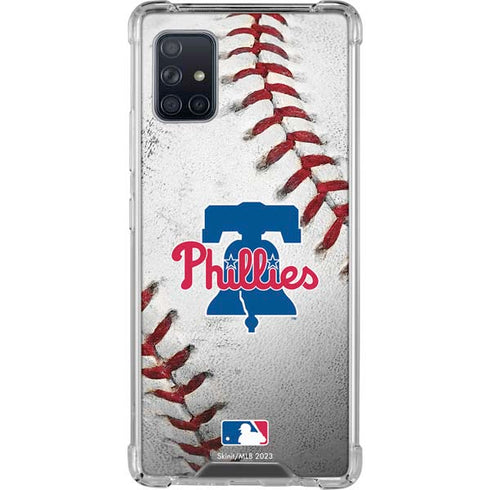 MLB Philadelphia Phillies Game Ball Galaxy A51 5G Clear Case