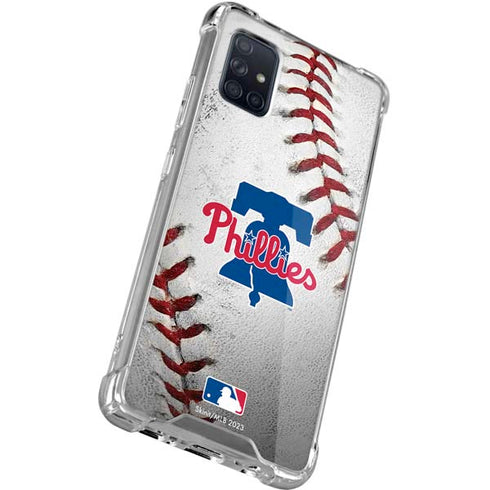 MLB Philadelphia Phillies Game Ball Galaxy A51 5G Clear Case