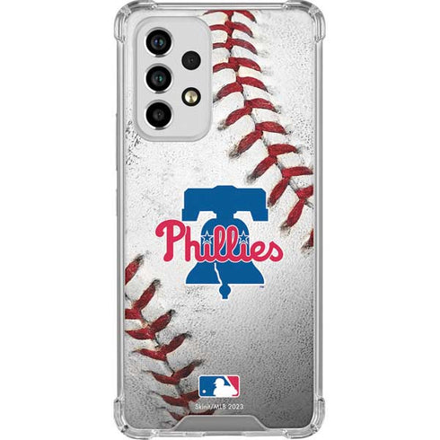 MLB Philadelphia Phillies Game Ball Galaxy A53 5G Clear Case