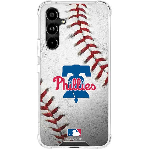 MLB Philadelphia Phillies Game Ball Galaxy A54 5G Clear Case