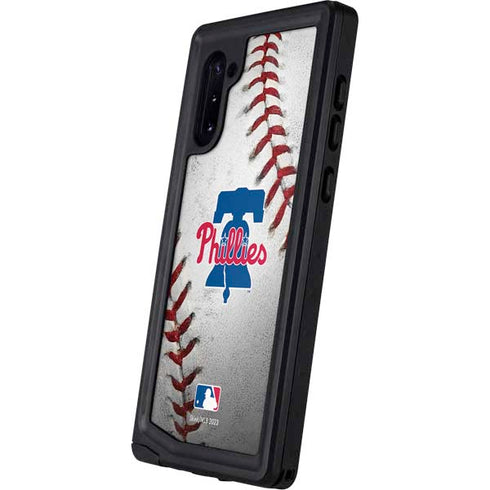 MLB Philadelphia Phillies Game Ball Galaxy Note 10 Waterproof Case