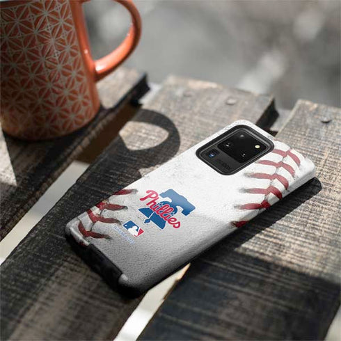 MLB Philadelphia Phillies Game Ball Galaxy S20 Ultra 5G Pro Case