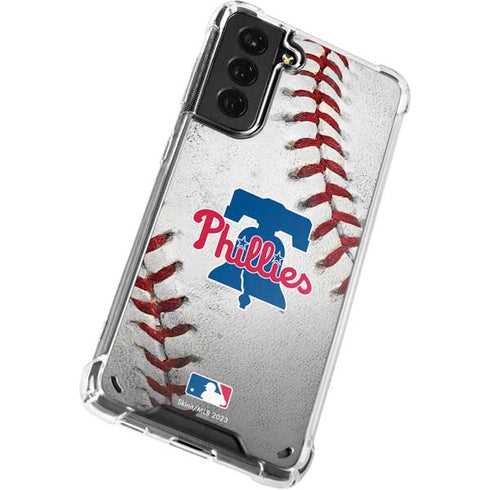 MLB Philadelphia Phillies Game Ball Galaxy S21 5G Clear Case