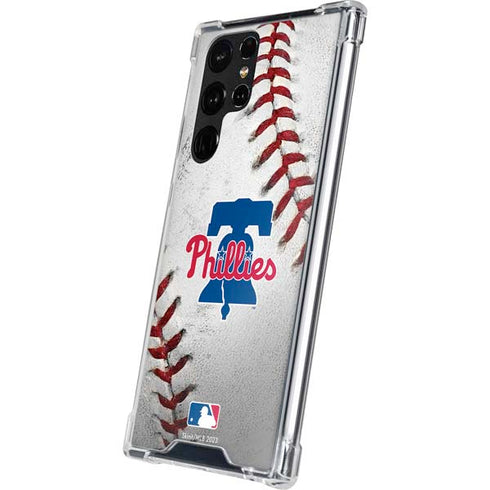 MLB Philadelphia Phillies Game Ball Galaxy S22 Ultra Clear Case