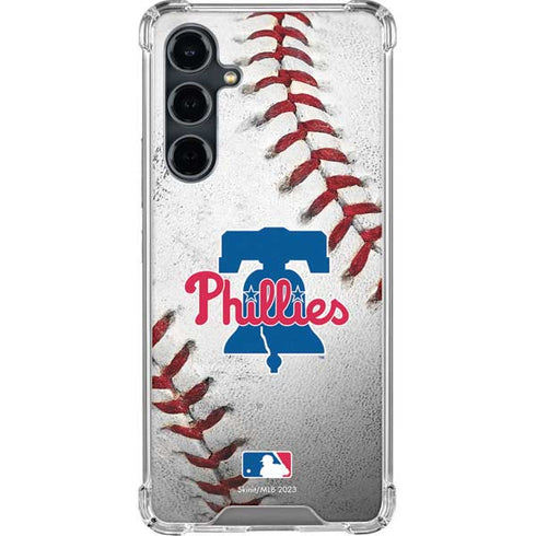 MLB Philadelphia Phillies Game Ball Galaxy S23 FE Clear Case