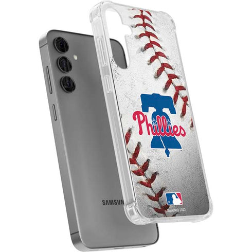 MLB Philadelphia Phillies Game Ball Galaxy S24 Plus Clear Case