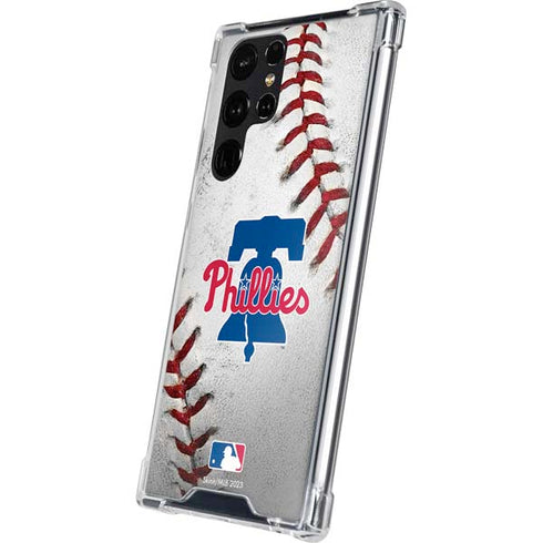 MLB Philadelphia Phillies Game Ball Galaxy S24 Ultra Clear Case