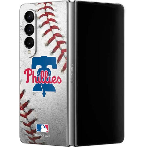 MLB Philadelphia Phillies Game Ball Galaxy Z Fold4 5G Skin