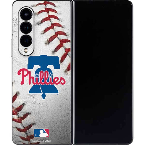 MLB Philadelphia Phillies Game Ball Galaxy Z Fold4 5G Skin