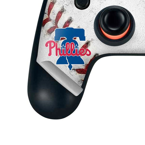 MLB Philadelphia Phillies Game Ball Google Stadia Controller Skin