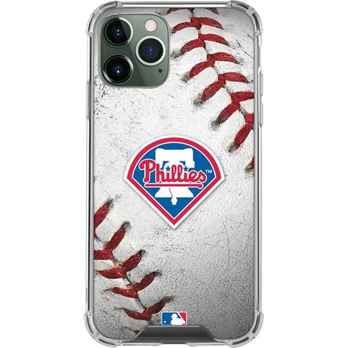 MLB Philadelphia Phillies Game Ball iPhone 11 Pro Max Clear Case