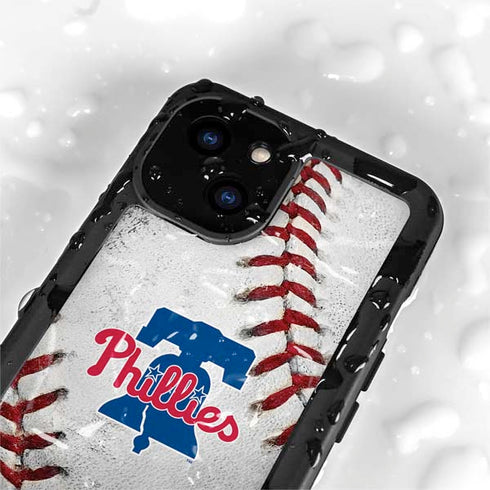 MLB Philadelphia Phillies Game Ball iPhone 13 Mini Waterproof Case