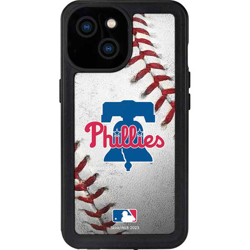 MLB Philadelphia Phillies Game Ball iPhone 15 Waterproof Case