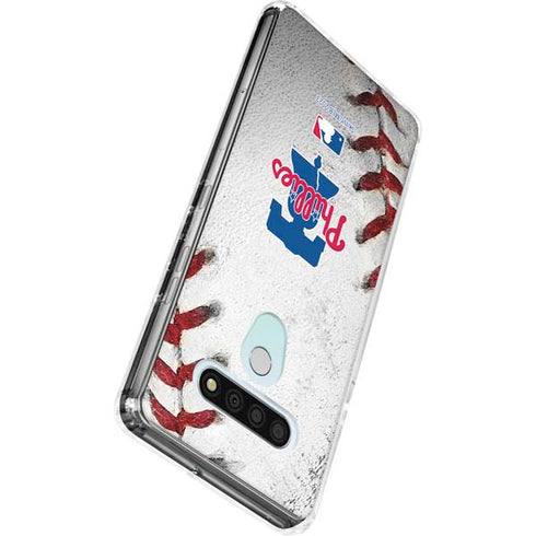 MLB Philadelphia Phillies Game Ball LG Stylo 6 Clear Case