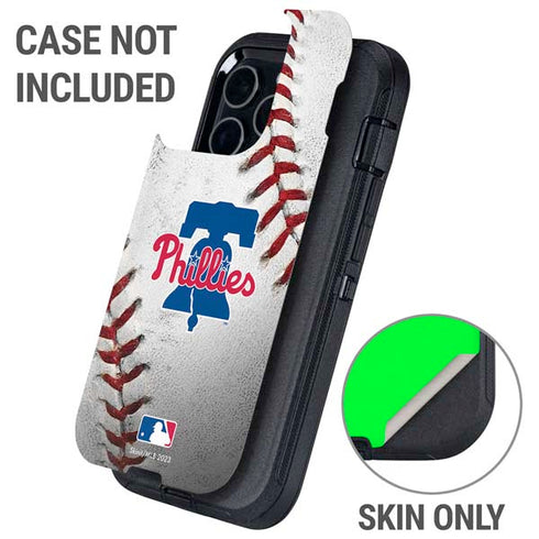 MLB Philadelphia Phillies Game Ball Otterbox Defender iPhone Skin