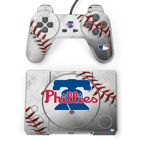 MLB Philadelphia Phillies Game Ball PlayStation Classic Bundle Skin