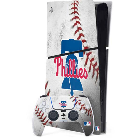 MLB Philadelphia Phillies Game Ball PS5 Slim Digital Edition Bundle Skin
