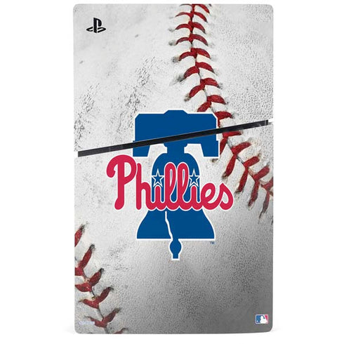 MLB Philadelphia Phillies Game Ball PS5 Slim Digital Edition Console Skin