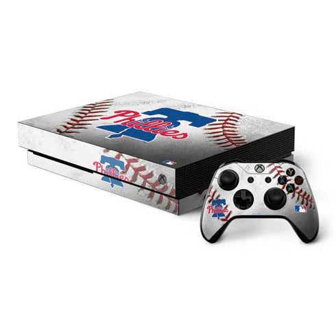 MLB Philadelphia Phillies Game Ball Xbox One X Bundle Skin