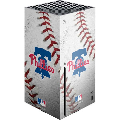 MLB Philadelphia Phillies Game Ball Xbox Series X Console Skin