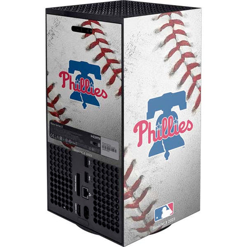 MLB Philadelphia Phillies Game Ball Xbox Series X Console Skin