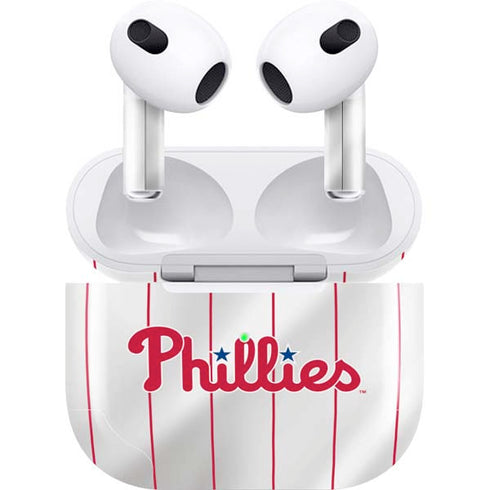 MLB Philadelphia Phillies Home Jersey Apple AirPods (3rd Gen 2021) Skin