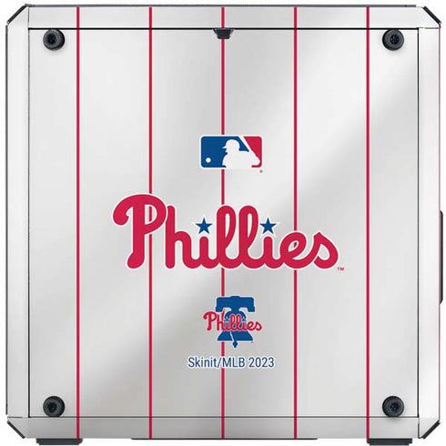 MLB Philadelphia Phillies Home Jersey Cooler Master MasterBox Q300L Mini Tower Skin