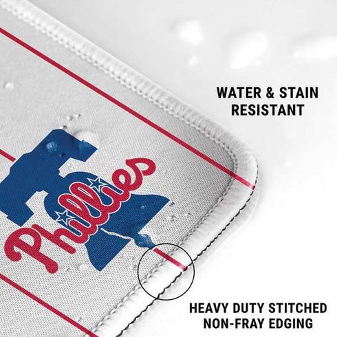 MLB Philadelphia Phillies Home Jersey Gaming Mouse Pad