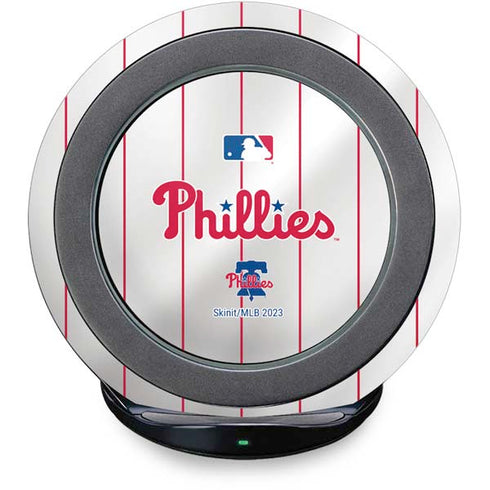 MLB Philadelphia Phillies Home Jersey Fast Charge Wireless Charging Stand Skin