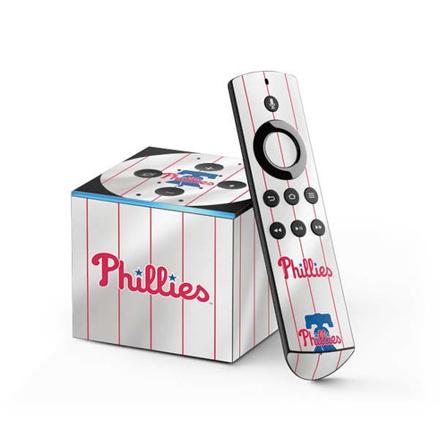 MLB Philadelphia Phillies Home Jersey Fire TV Cube Skin