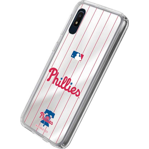 MLB Philadelphia Phillies Home Jersey Galaxy A10e Clear Case