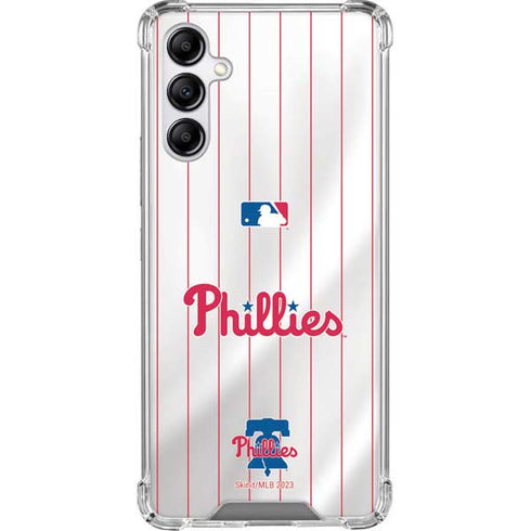 MLB Philadelphia Phillies Home Jersey Galaxy A14 5G Clear Case