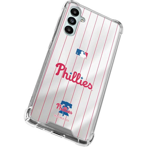 MLB Philadelphia Phillies Home Jersey Galaxy A14 5G Clear Case
