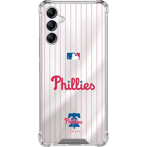 MLB Philadelphia Phillies Home Jersey Galaxy A15 5G Clear Case