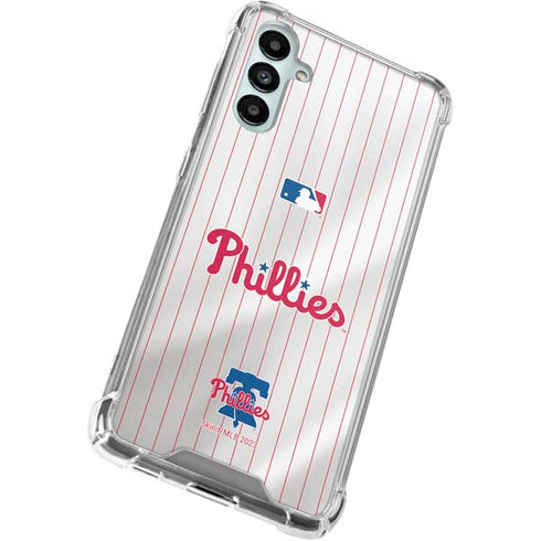 MLB Philadelphia Phillies Home Jersey Galaxy A15 5G Clear Case