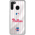 MLB Philadelphia Phillies Home Jersey Galaxy A21 Clear Case