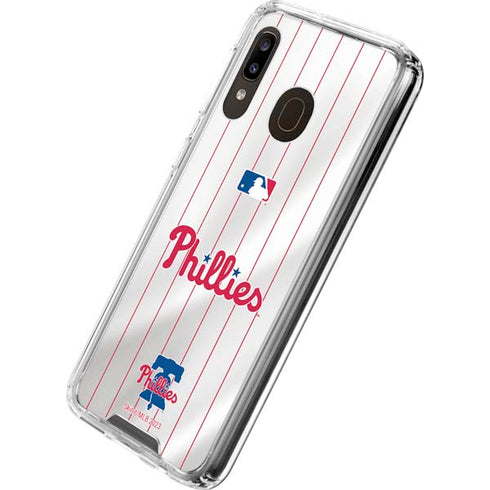 MLB Philadelphia Phillies Home Jersey Galaxy A30 Clear Case