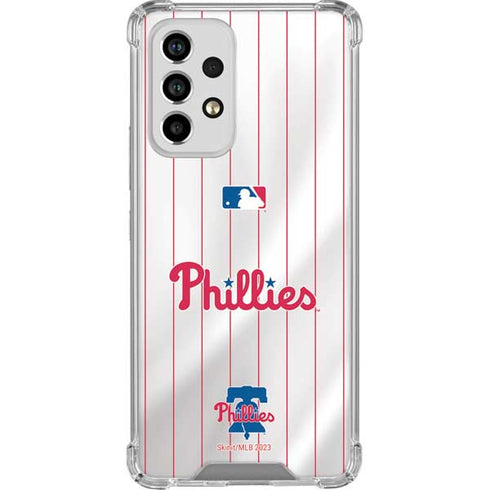 MLB Philadelphia Phillies Home Jersey Galaxy A33 5G Clear Case