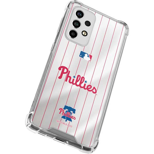 MLB Philadelphia Phillies Home Jersey Galaxy A33 5G Clear Case