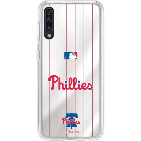 MLB Philadelphia Phillies Home Jersey Galaxy A50 Clear Case