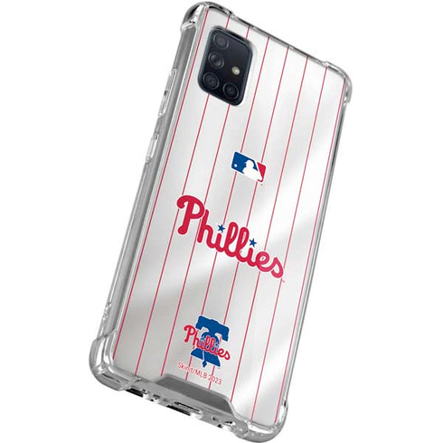 MLB Philadelphia Phillies Home Jersey Galaxy A51 5G Clear Case