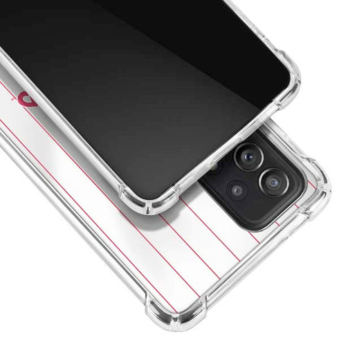 MLB Philadelphia Phillies Home Jersey Galaxy A52 5G Clear Case