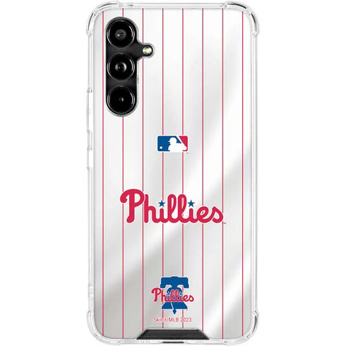 MLB Philadelphia Phillies Home Jersey Galaxy A54 5G Clear Case
