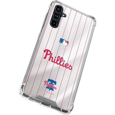 MLB Philadelphia Phillies Home Jersey Galaxy A54 5G Clear Case
