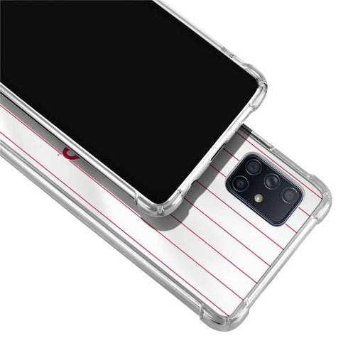 MLB Philadelphia Phillies Home Jersey Galaxy A71 5G Clear Case
