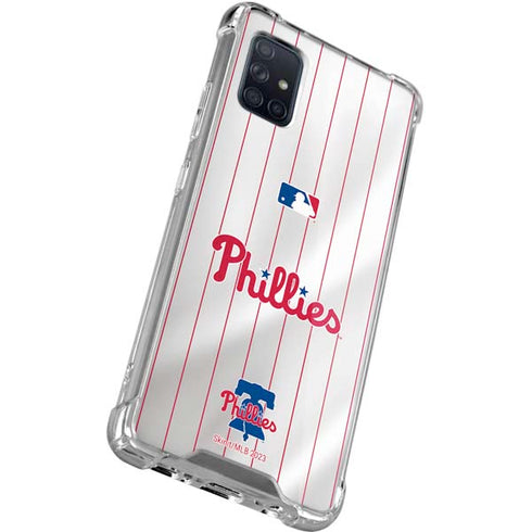 MLB Philadelphia Phillies Home Jersey Galaxy A71 5G Clear Case