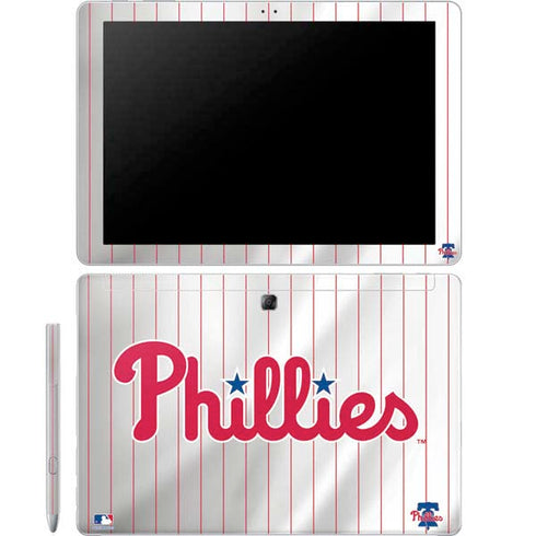 MLB Philadelphia Phillies Home Jersey Galaxy Book 12in Skin