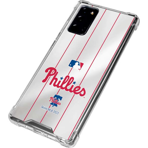 MLB Philadelphia Phillies Home Jersey Galaxy Note20 5G Clear Case