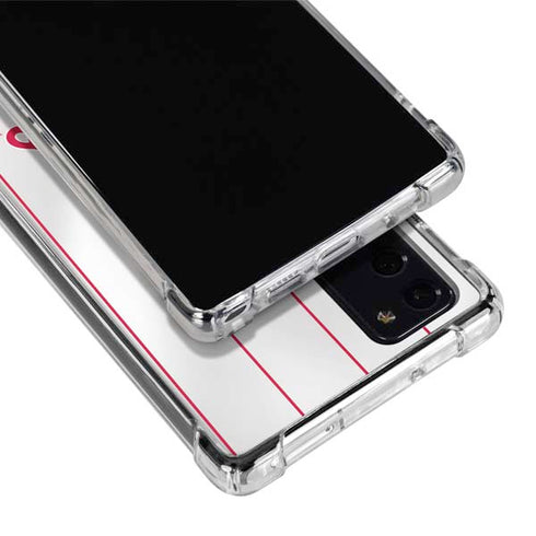 MLB Philadelphia Phillies Home Jersey Galaxy Note20 5G Clear Case